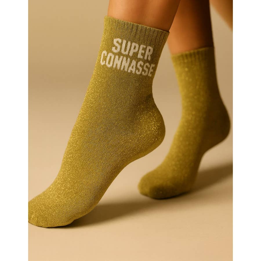 Chaussettes à paillettes SUPER CONNASSE - Your Jewelry's Dream